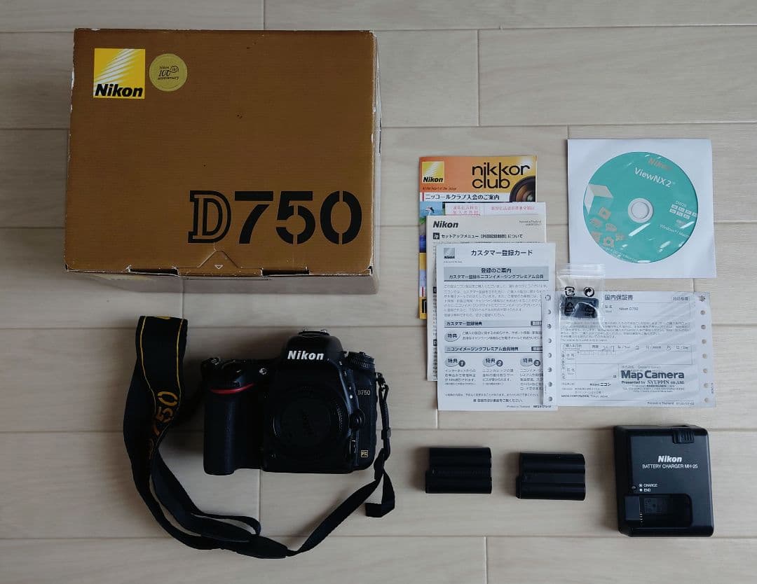 は*る様 Nikon D750 バッテリー2個 シャッター数25000回程