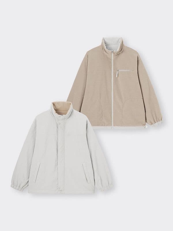 『GU ウラフリースリバーシブルブルゾン ナイロンジャケット セット』