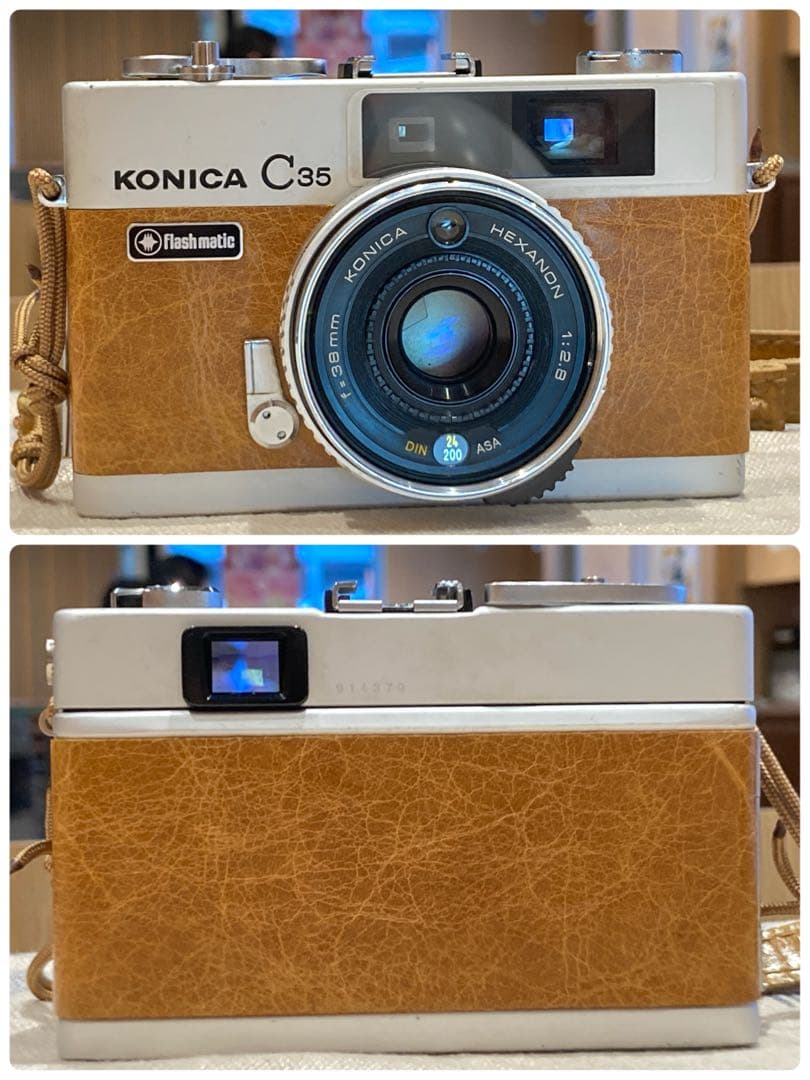 ★希少・完動品★konica c35★本革外装＊美品＊初期保証★フィルム入門に！