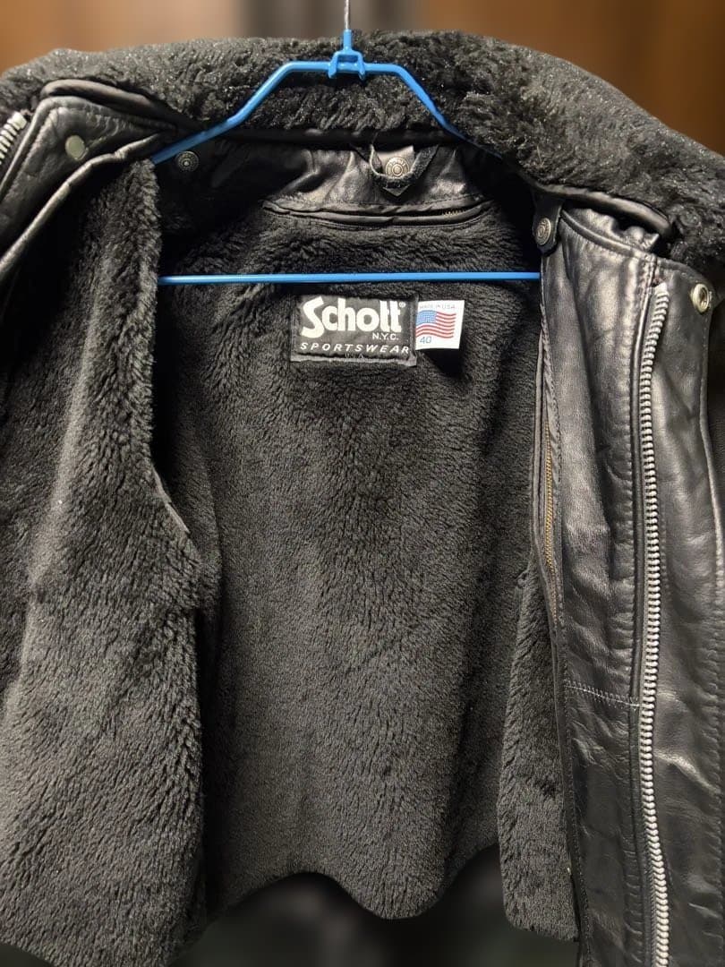 SCHOTT フライトジャケット　レザーブルゾン　ライダース　198SM