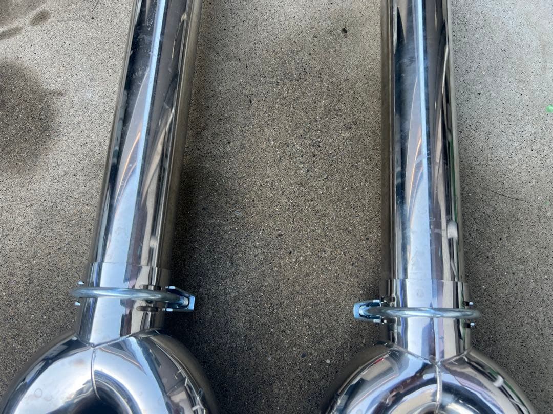 入60.5φ 出100φ デュアルテールエンド マフラー ステンレス