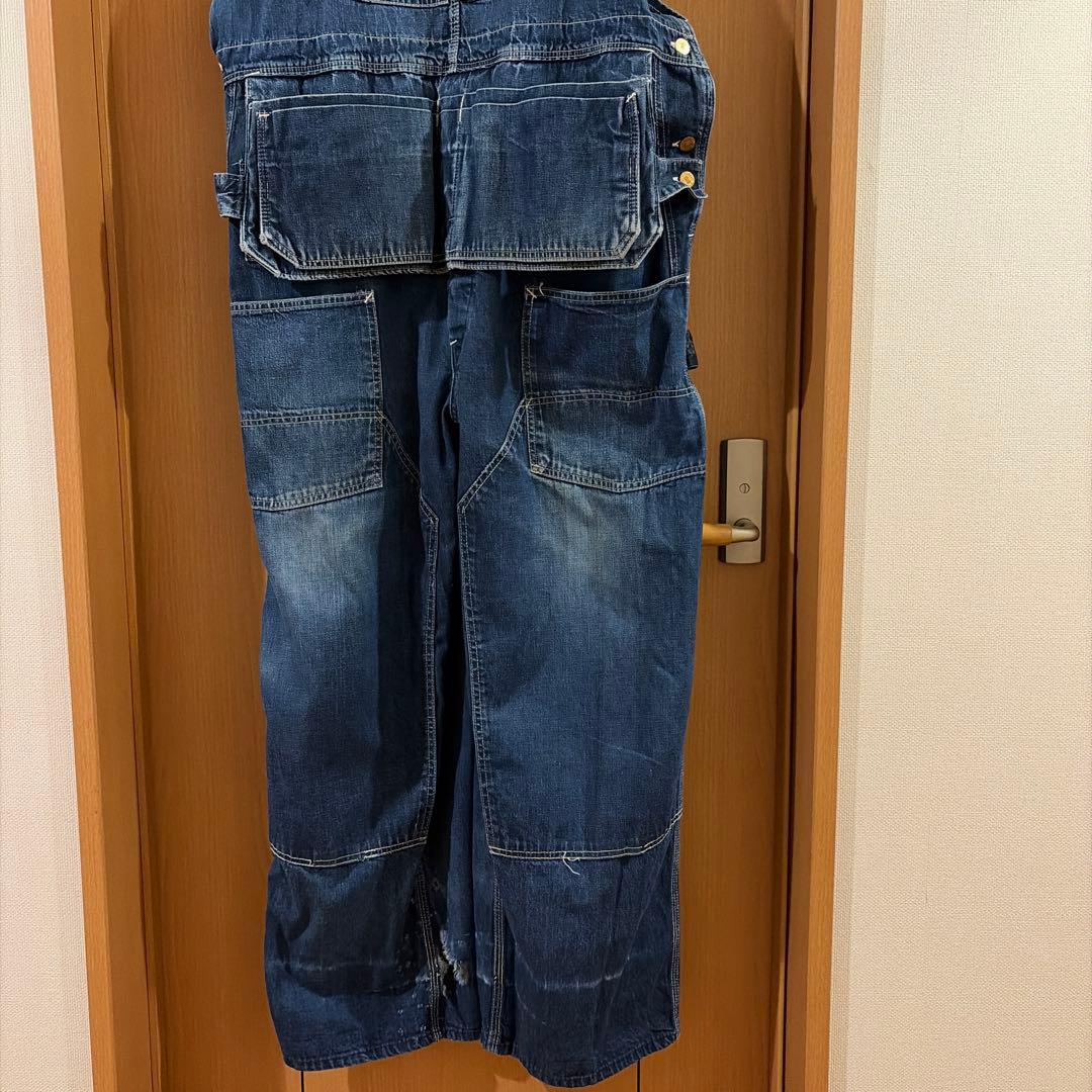 60s カーハート デニム オーバーオール エプロン付 ビンテージ ダブルニー