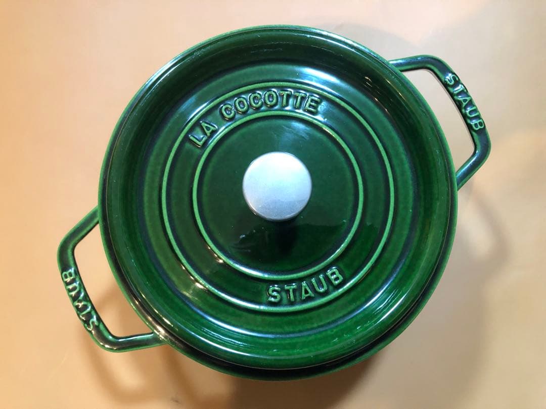 STAUB LA COCOTTE バジルグリーン ストウブ　22cm
