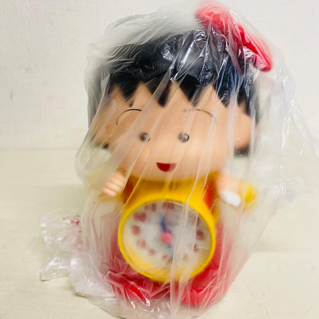 【未使用】ちびまる子ちゃん　目覚まし時計　置時計　さくらももこ　デッドストック