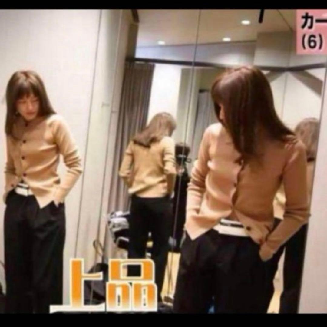 ＜6(ROKU)＞リブシャツカーディガン