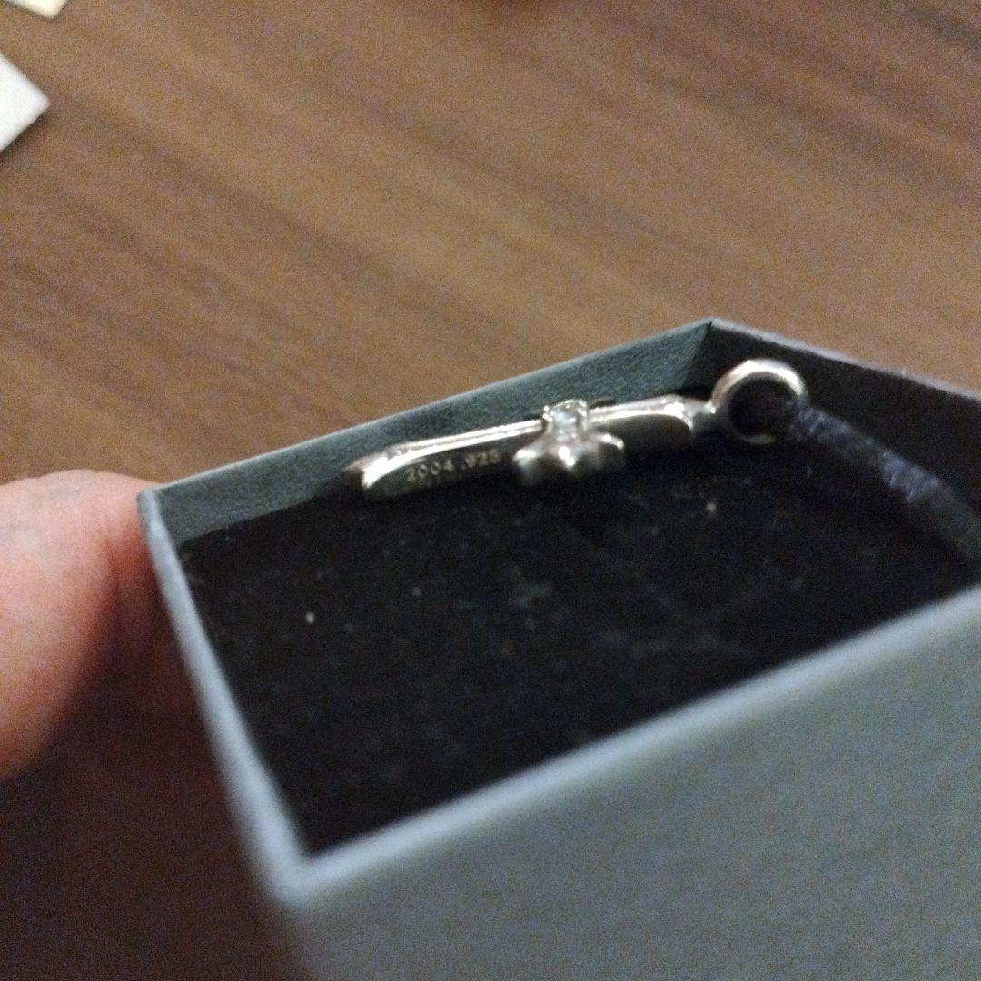 シルバー925 純銀 クロスバカラ 18kクロム ch ガボール ロンワンズ