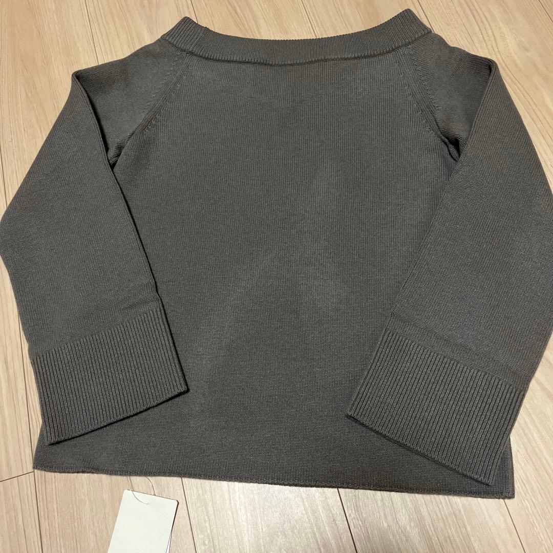 Deuxieme Classe ミドルゲージVネックニット　ブラウンD