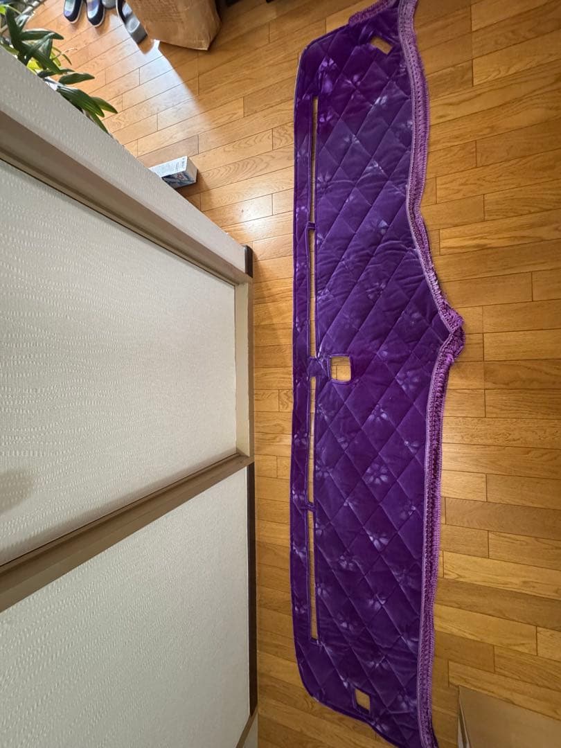 07スーパーグレート用ダッシュマットセンサー有り金華山コスモス紫　綿入りキルト付