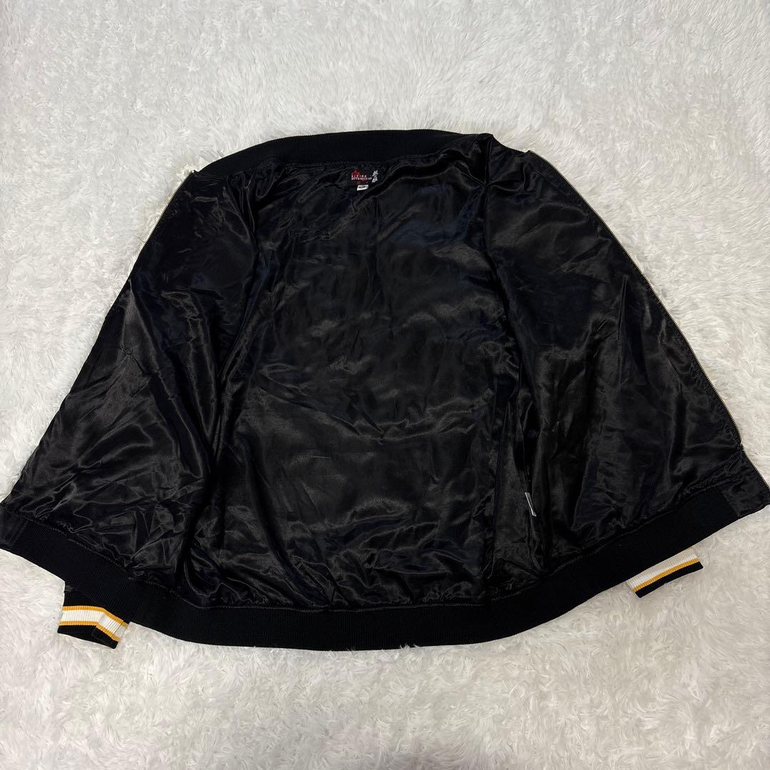 極美品 希少サイズ 3L 抜刀娘 刺繍 スカジャン 和柄