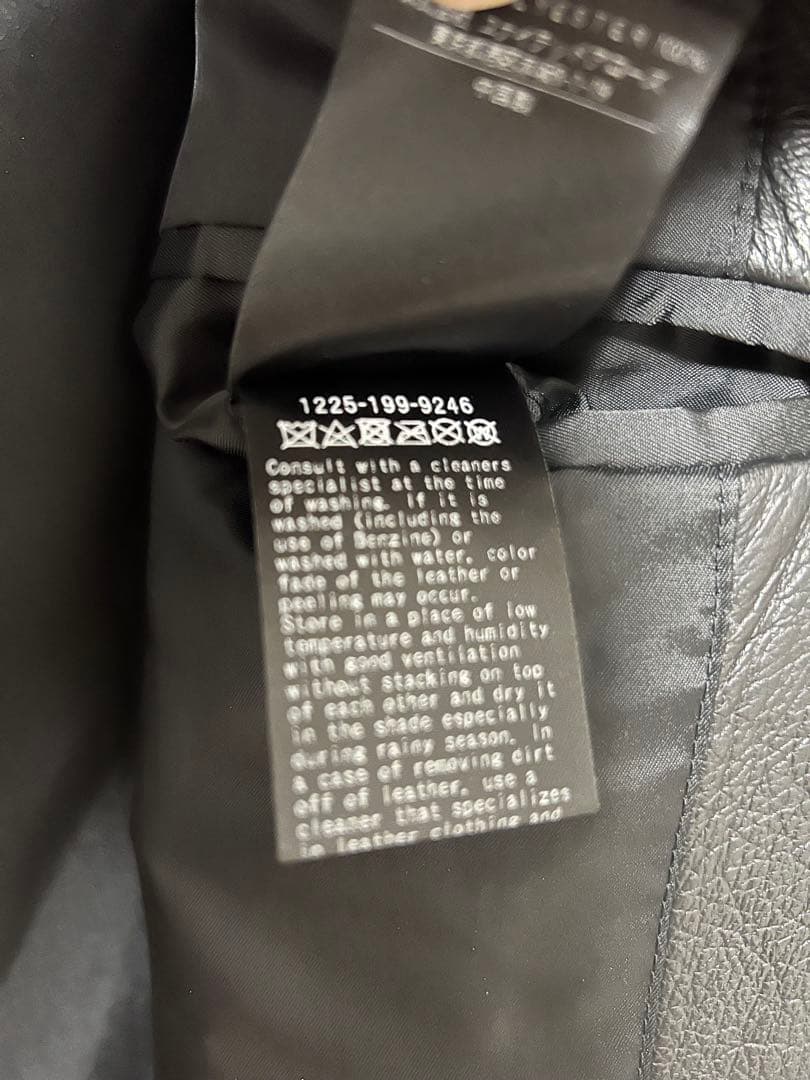 beauty and youth ブラックレザー　シングル　ライダース　アローズ