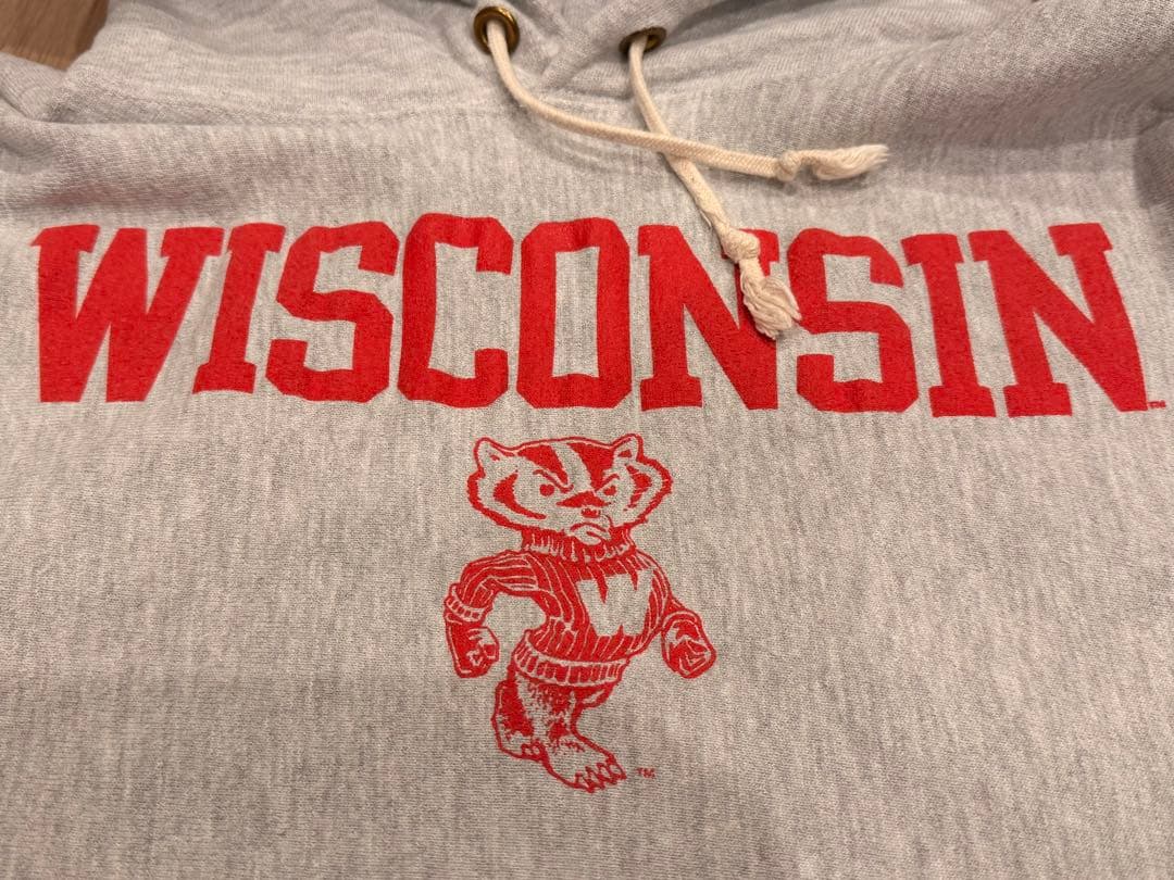 90s USA製 Champion バッキー スウェットパーカー グレー M