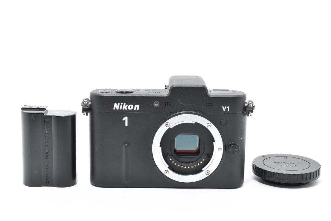 ニコン NIKON 1 V1 ブラック バッテリー付き ミラーレスカメラ カメラ