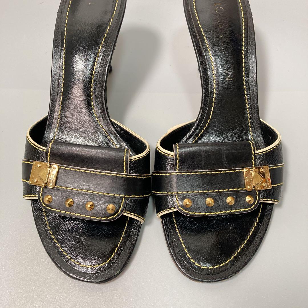 ルイヴィトン ミュール スタッズ ゴールド金具 37