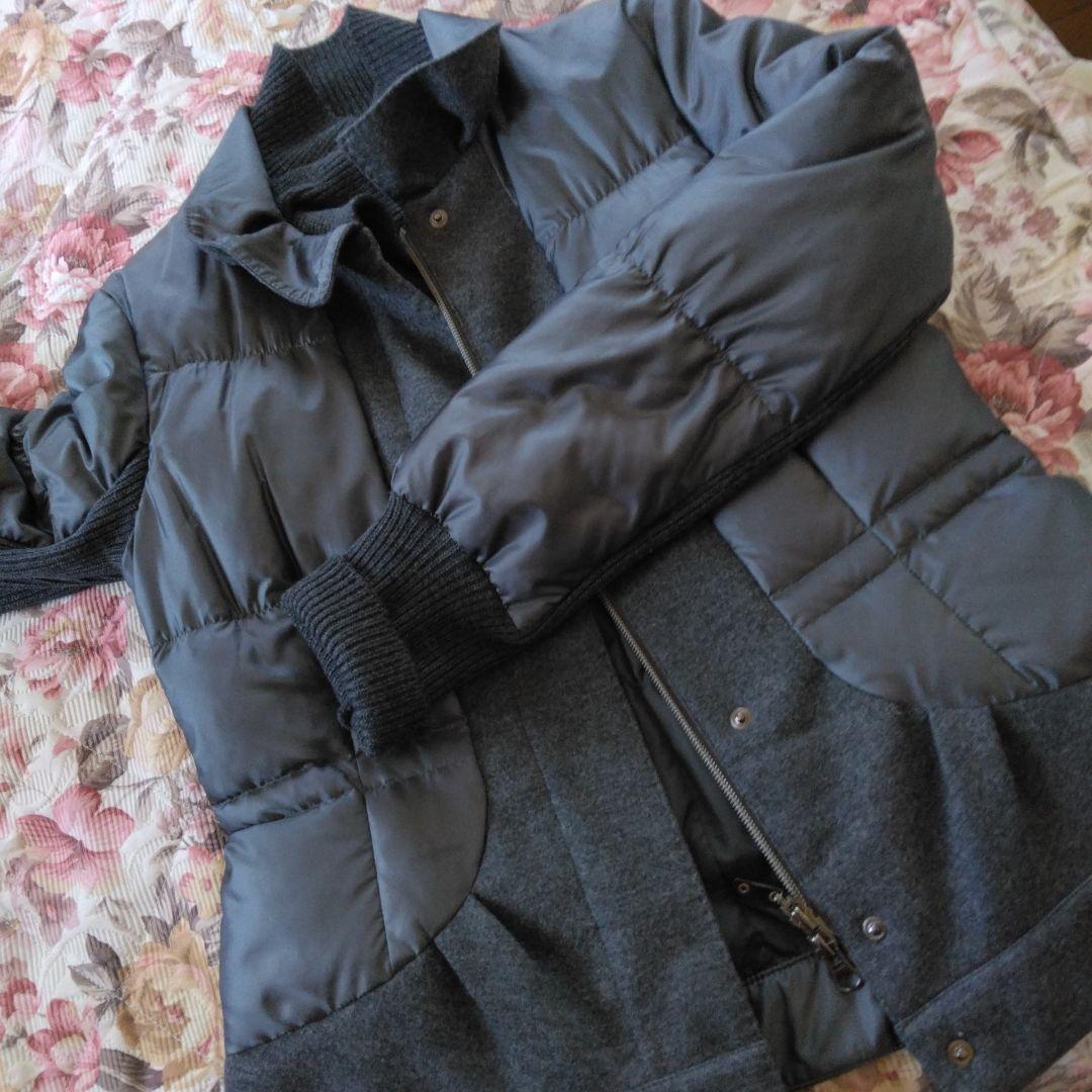 購入者、スキャパ・グレーダウンコート・ウール混合 お洒落なデザイン