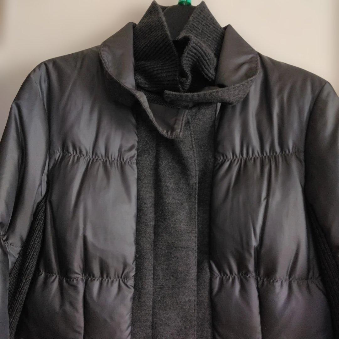 購入者、スキャパ・グレーダウンコート・ウール混合 お洒落なデザイン