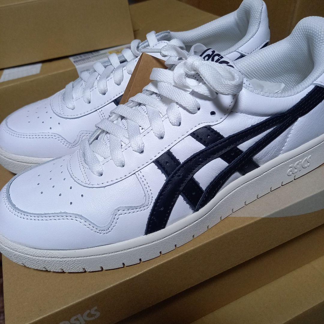 27.5cm asics JAPAN S ホワイト ブラック atmos別注