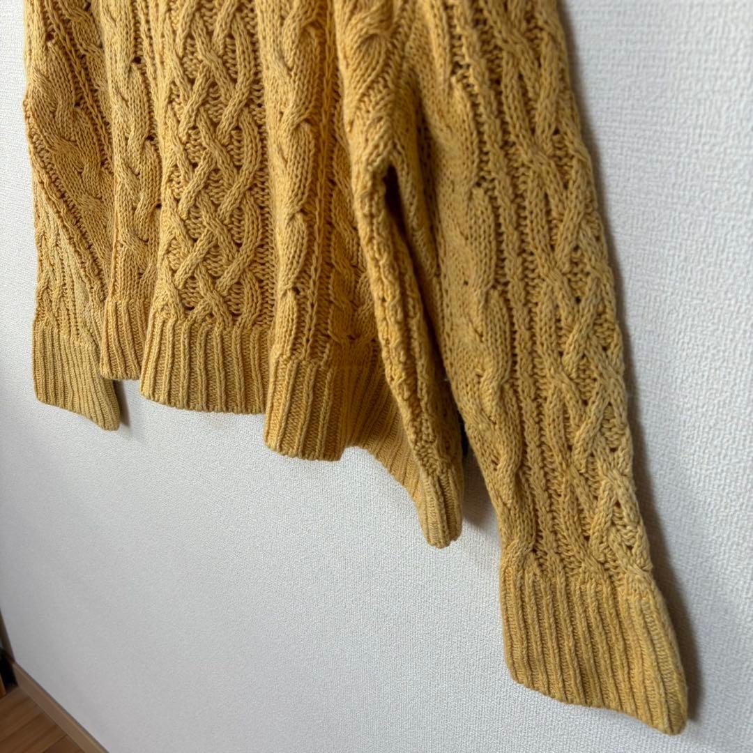 美品 PRISTINE プリスティン M オーガニックコットン ニット 草木染め