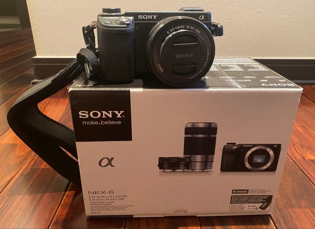 SONY α NEX-6 ミラーレス一眼カメラ 2種のレンズセット　箱・バッグ付