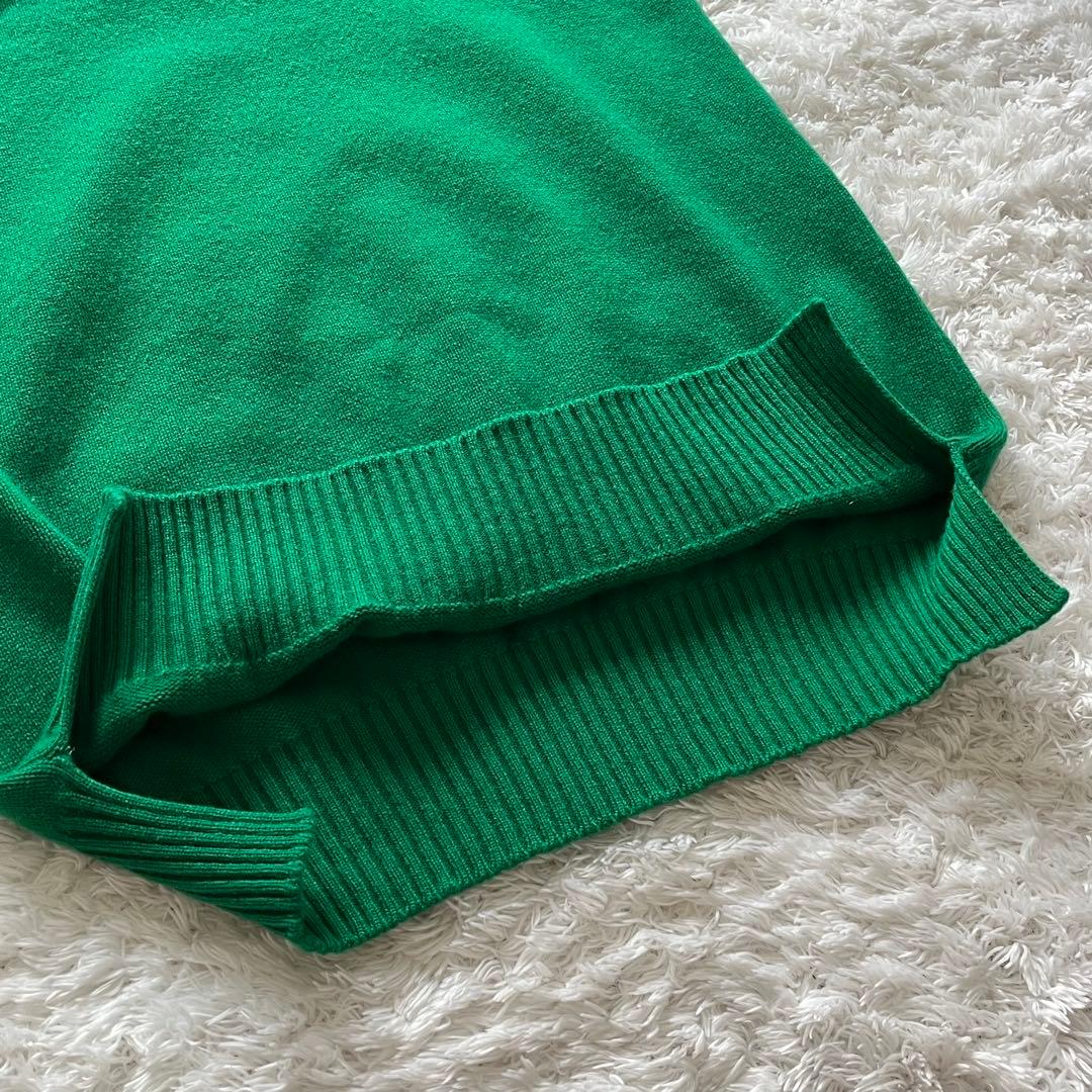 ✨️極美品✨️ HERMES カシミア100 ワンピース ニット　グリーン
