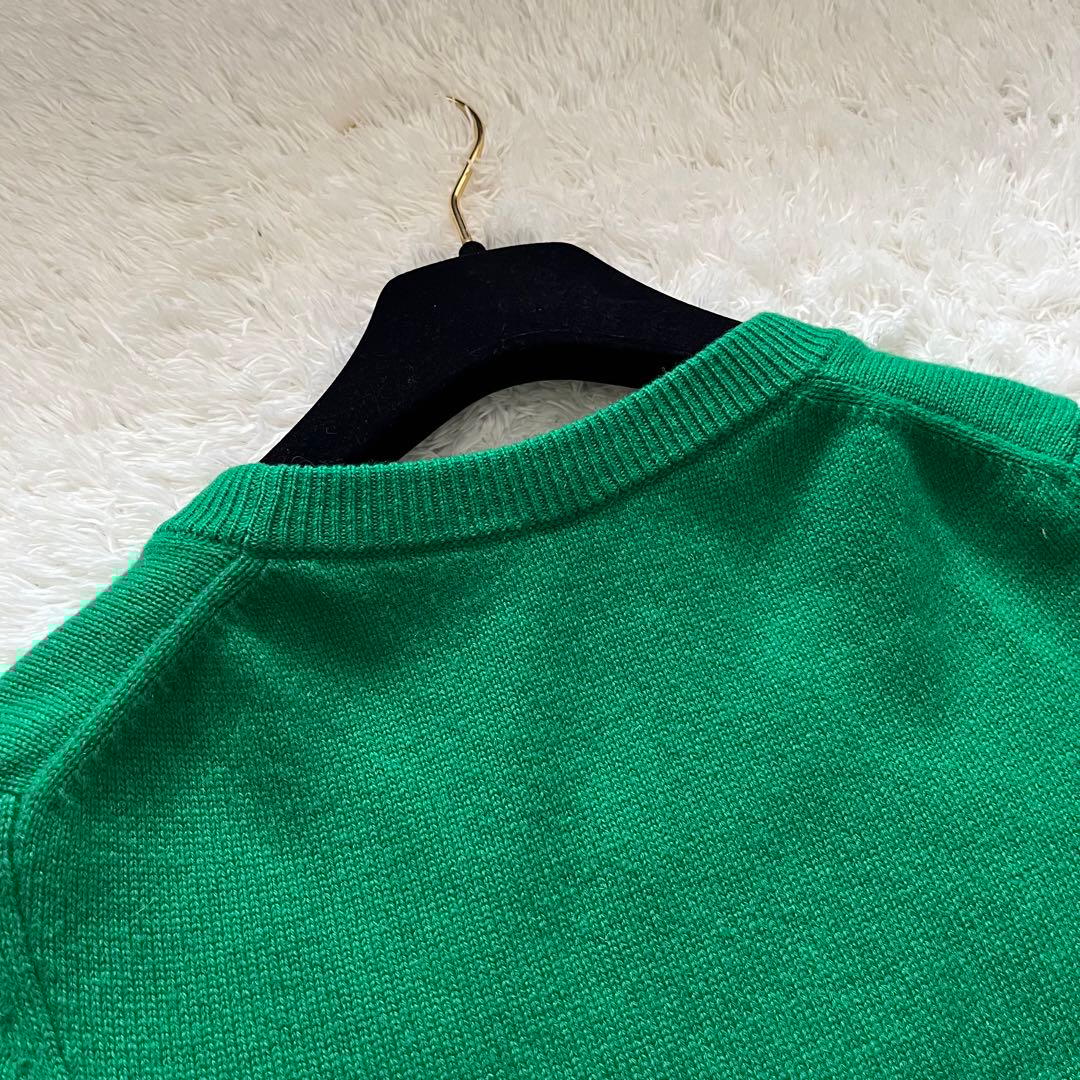 ✨️極美品✨️ HERMES カシミア100 ワンピース ニット　グリーン