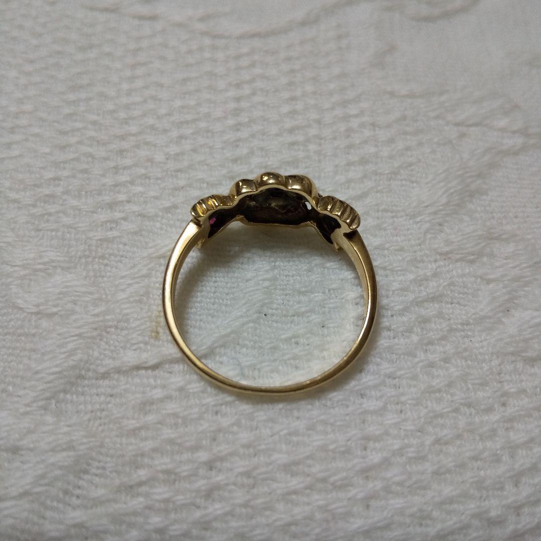 K9金バラ形リング1.7㌘