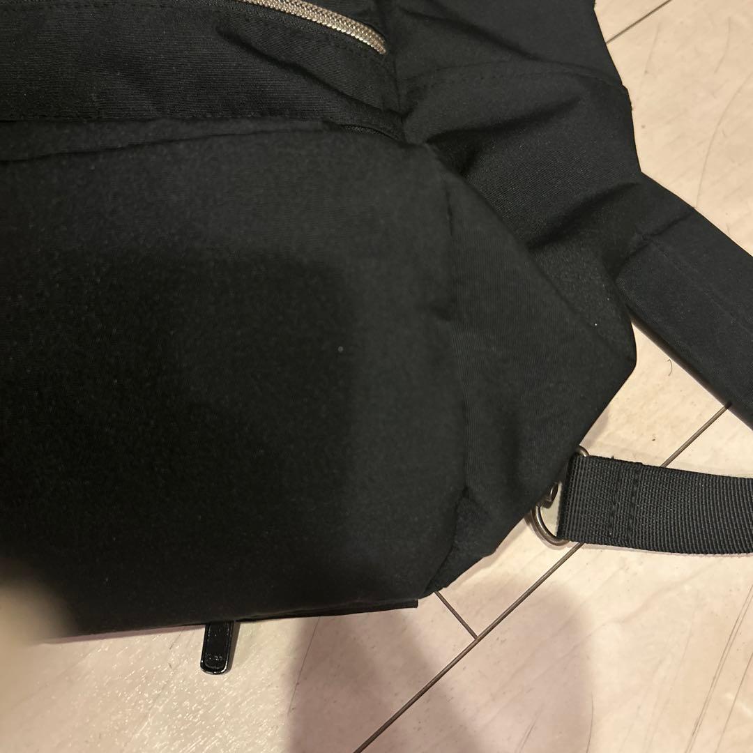 ファミリア　ブラック マザーズバッグ ポーチ付き