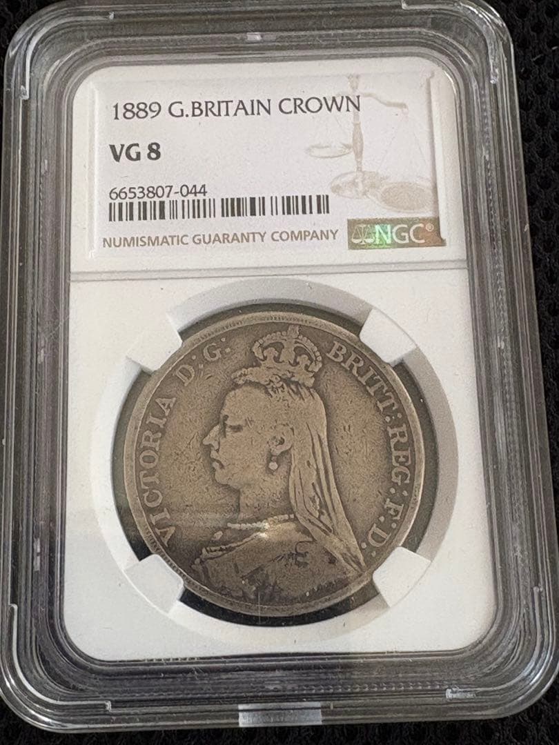 1889年 グレートブリテン クラウン銀貨