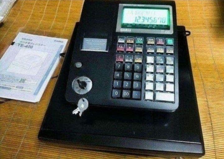 カシオレジスター　TE-400　フル設定無料　PC連携売上管理　0808433