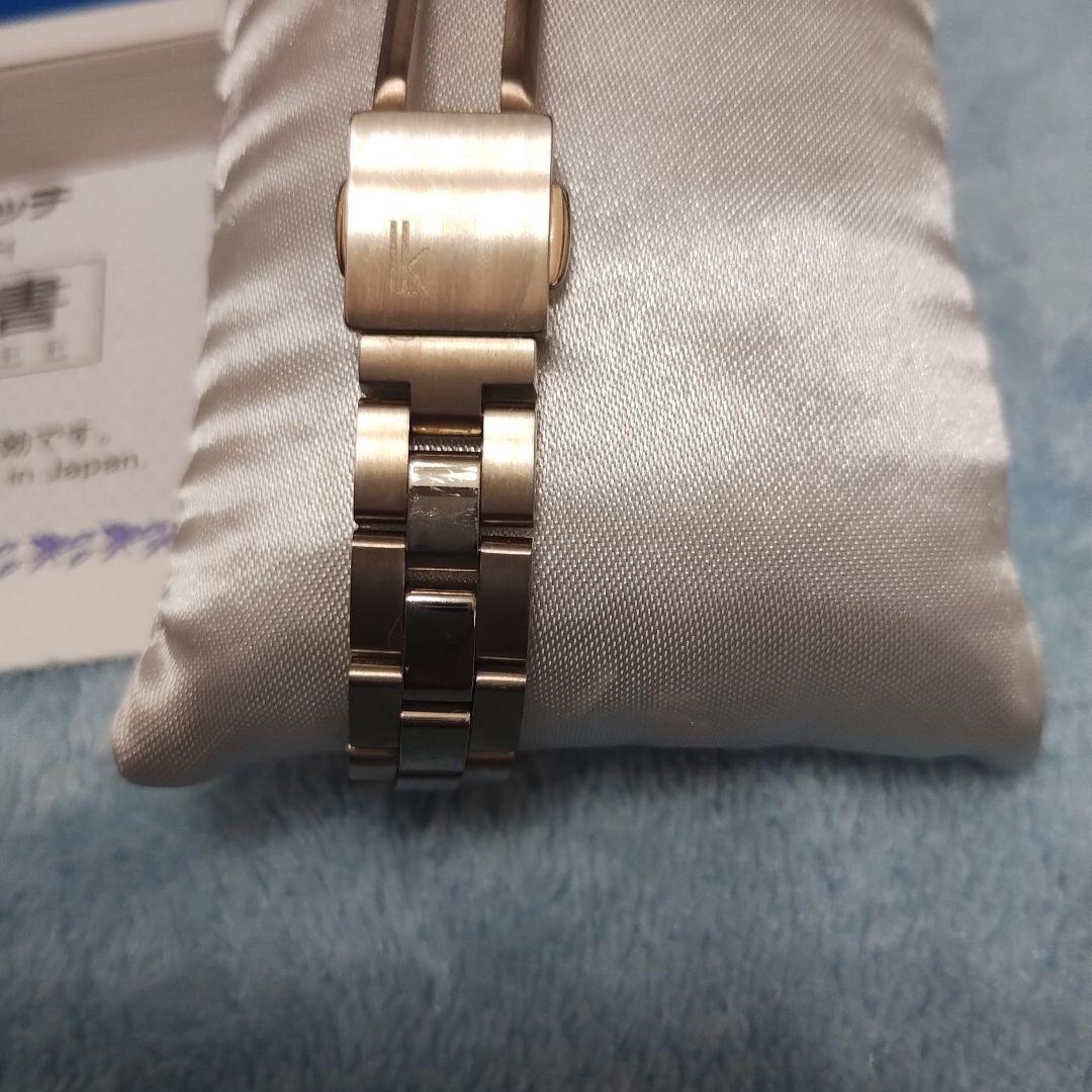 未使用級！セイコールキアSEIKOLUKIAチタン白蝶貝ダイヤ定価101200円