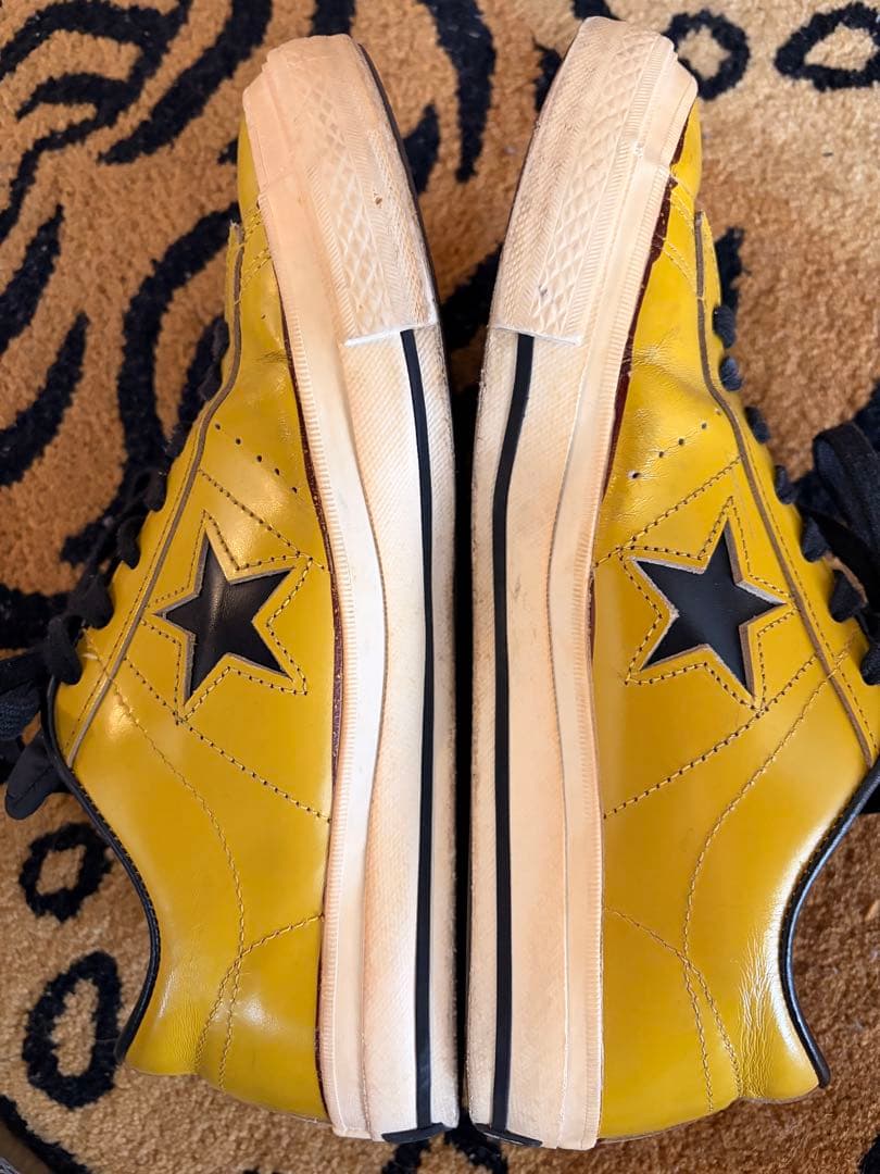 90s コンバース ワンスター 日本製 US8 マスタード からし