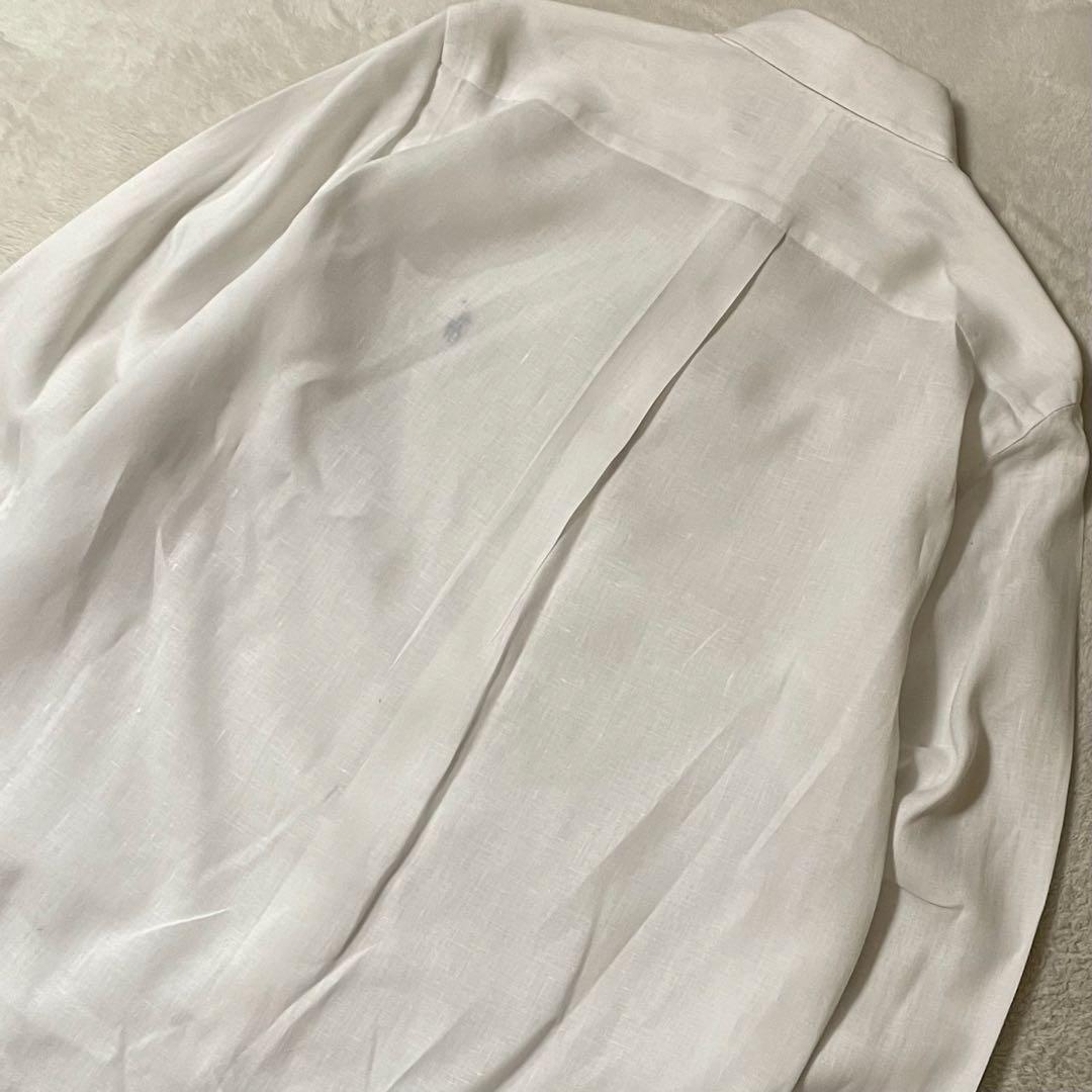 専用ラルフローレン 総リネンBDオックスフォードシャツ S/170美品麻100%