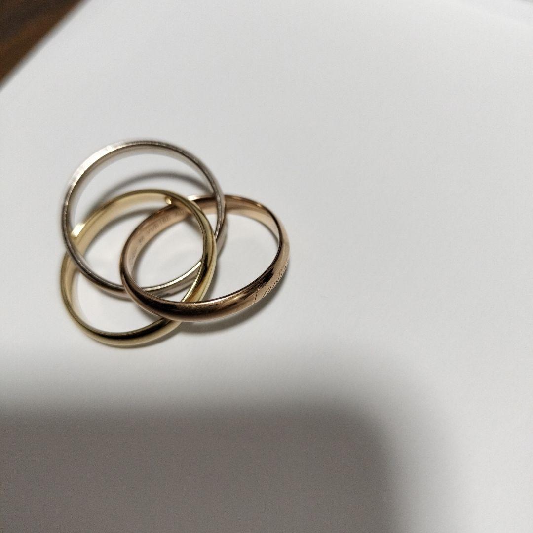 最終お値下げ♡16号全付属品付昨年、Cartier ダイヤトリニティリング 現行