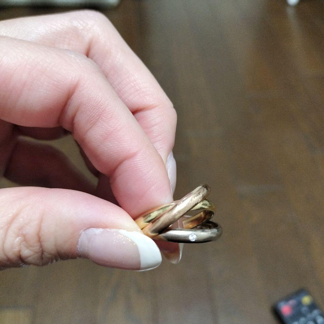 最終お値下げ♡16号全付属品付昨年、Cartier ダイヤトリニティリング 現行