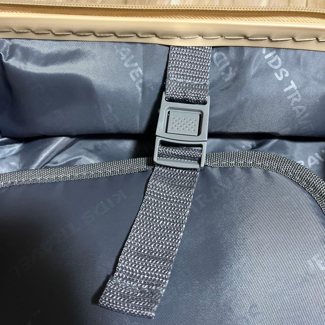 機内持ち込み可　ミニサイズ ベージュ　乗れるキャリーケース