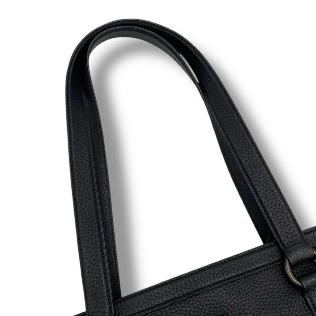 美品 COACH ゴッサム ジップ トートバッグ レザー A4 CU116 黒