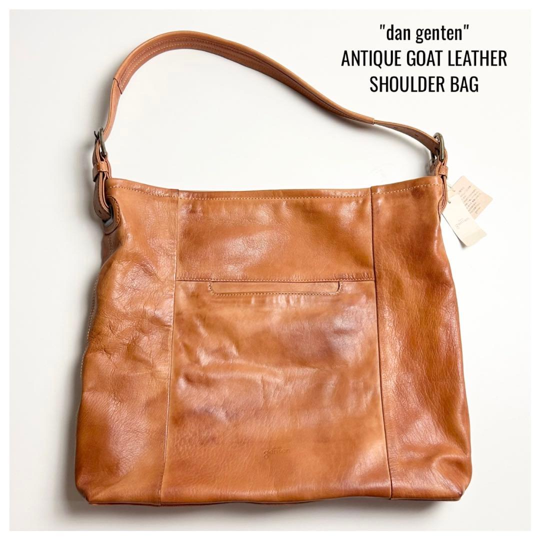 【美品】dan genten(ダンゲンテン)アンティークゴートレザートートバッグ