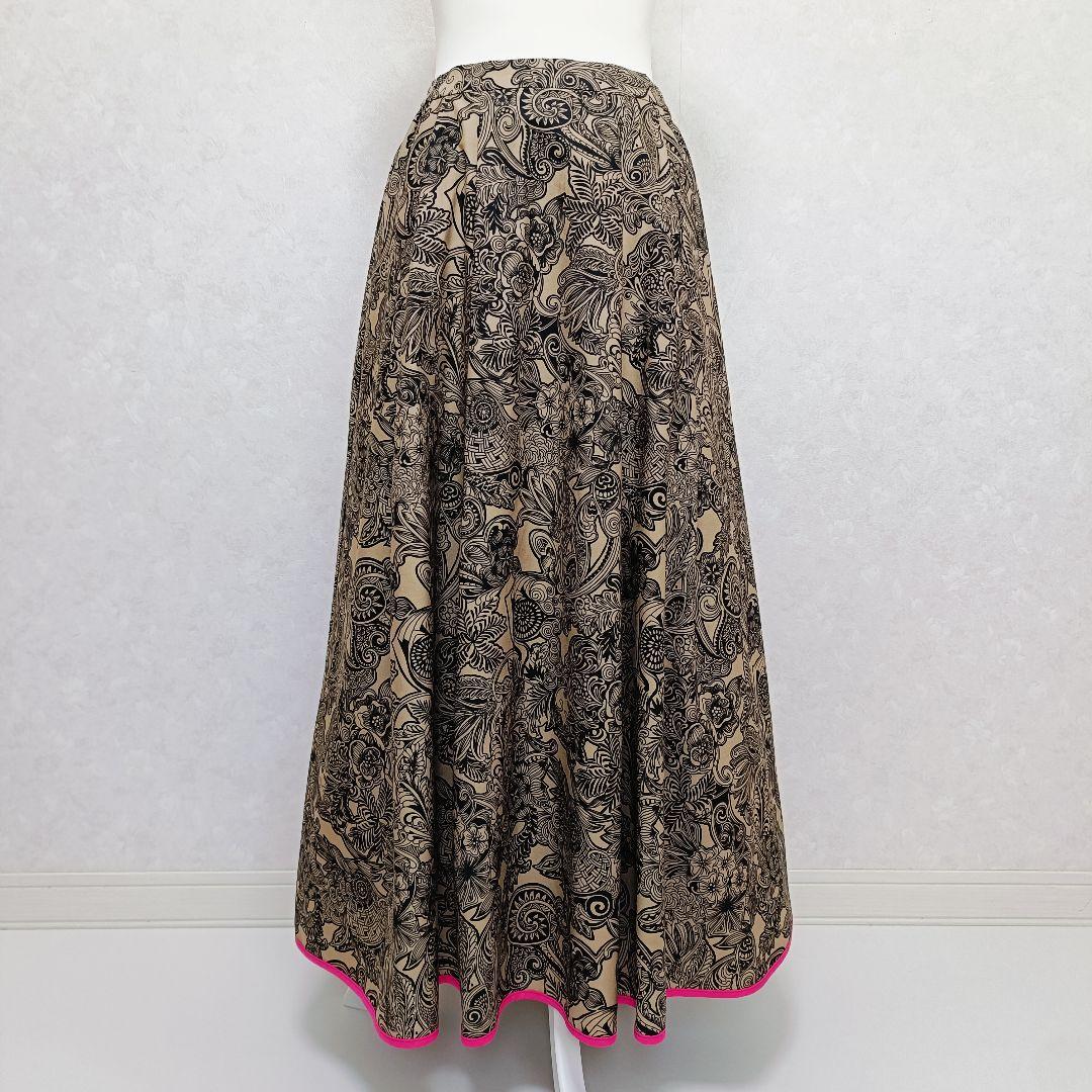 スカート THOMAS MAGPIE zentangle print long skirt