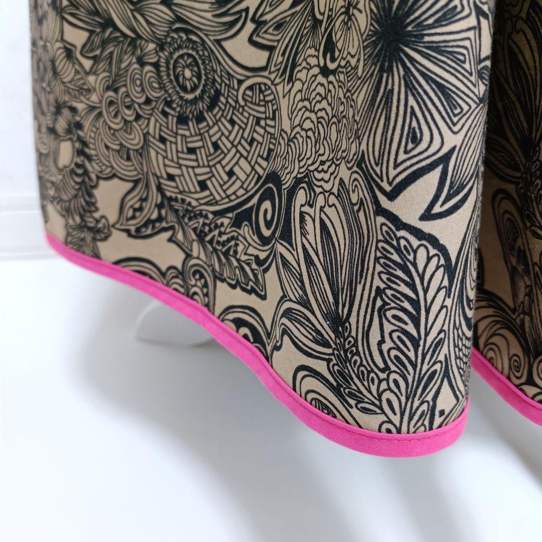 スカート THOMAS MAGPIE zentangle print long skirt