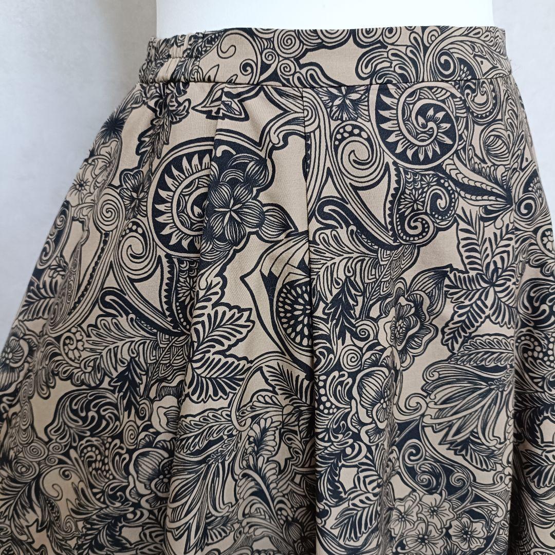 スカート THOMAS MAGPIE zentangle print long skirt