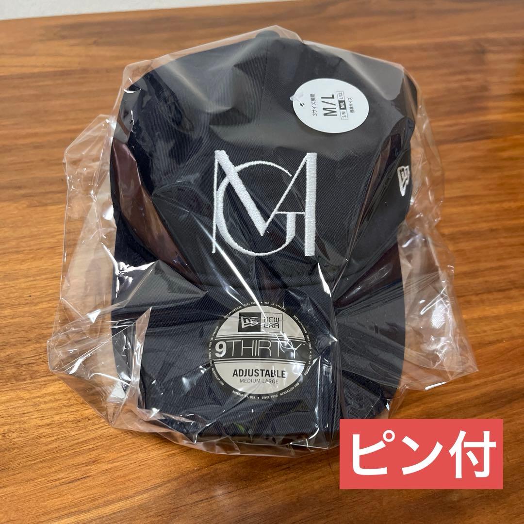 ミセス New Eraコラボ キャップ ネイビー 　ピン付き ニューエラ