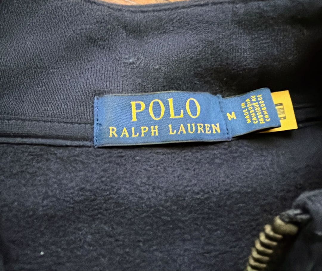 ラルフローレン ハーフジップ スウェット ネイビー