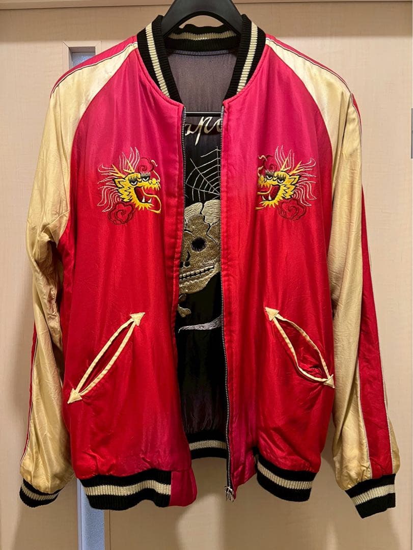 限定SALE！レア！テーラー東洋 エイジングモデル 蛇髑髏 龍 黒 赤