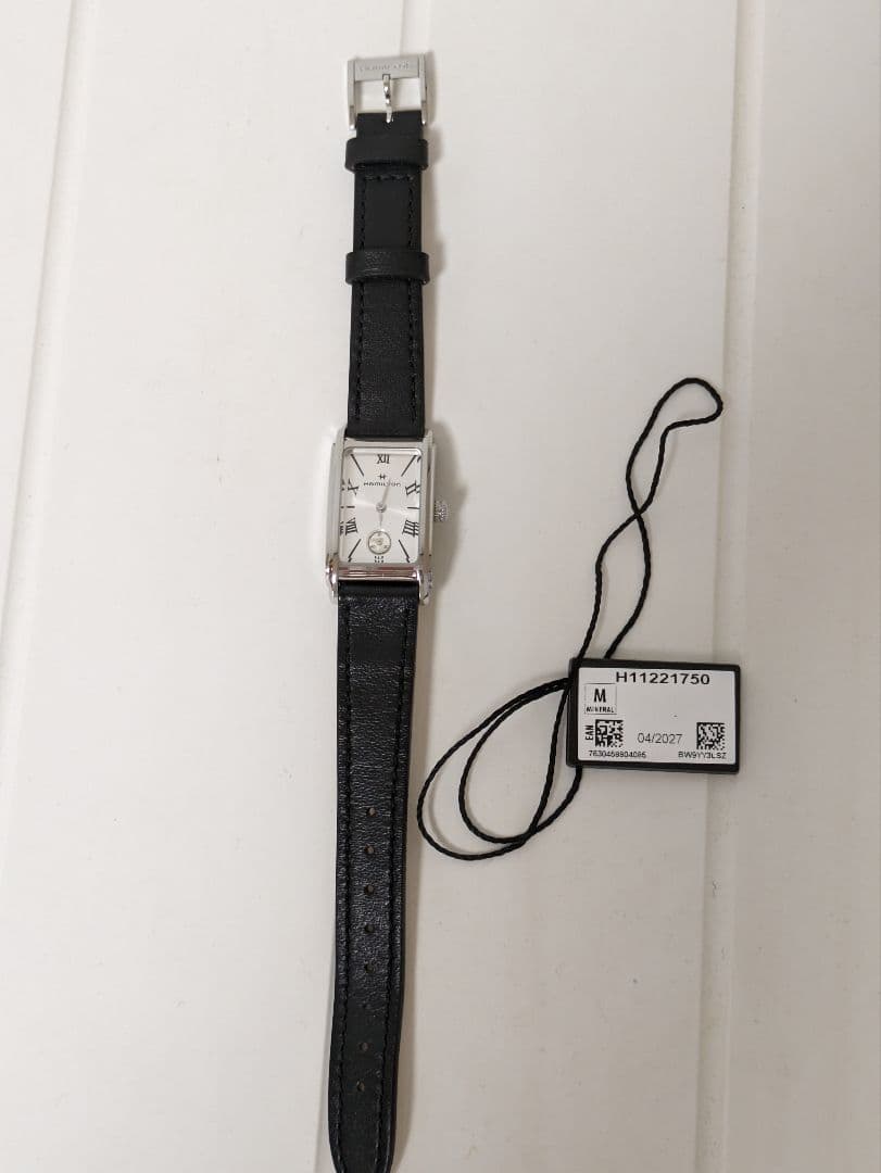 HAMILTON H11221750 ブラックレザー腕時計（再値下げ）