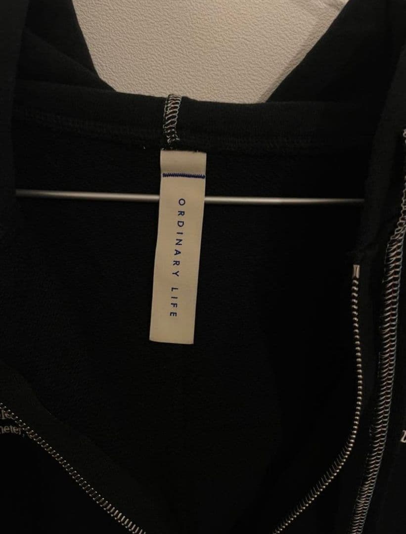 SHINYA KOZUKA ORDINARY ZIP HOODIE ブラック