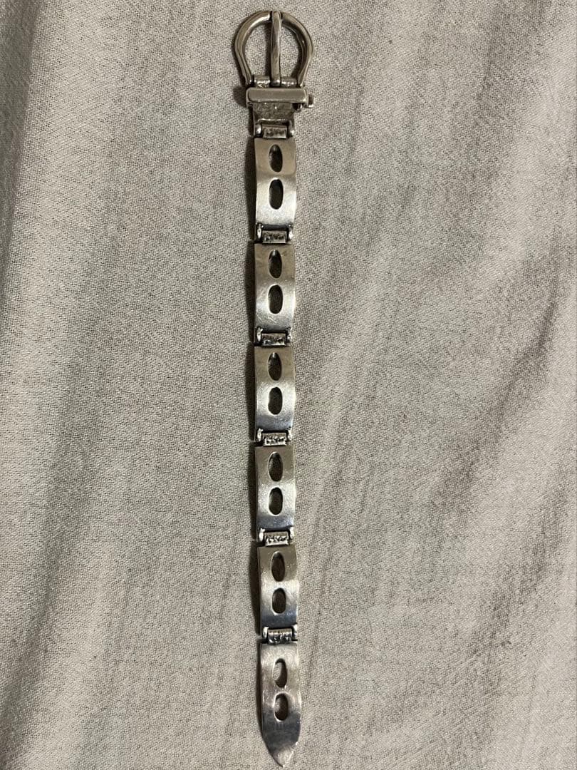 ベルトバックルバングル　シルバー