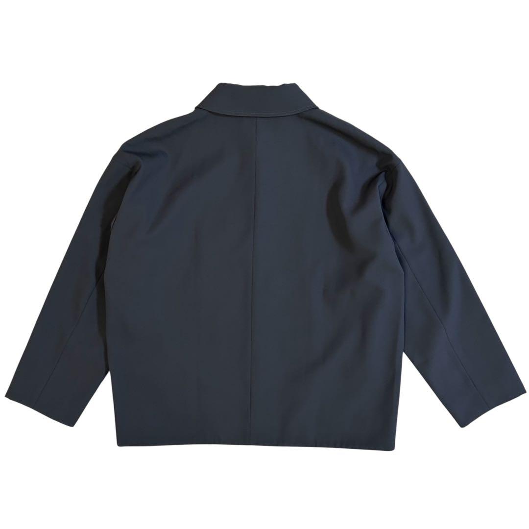 美品 PUBLIC TOKYO 含浸ウールギャバ コーチジャケット 2 グレー