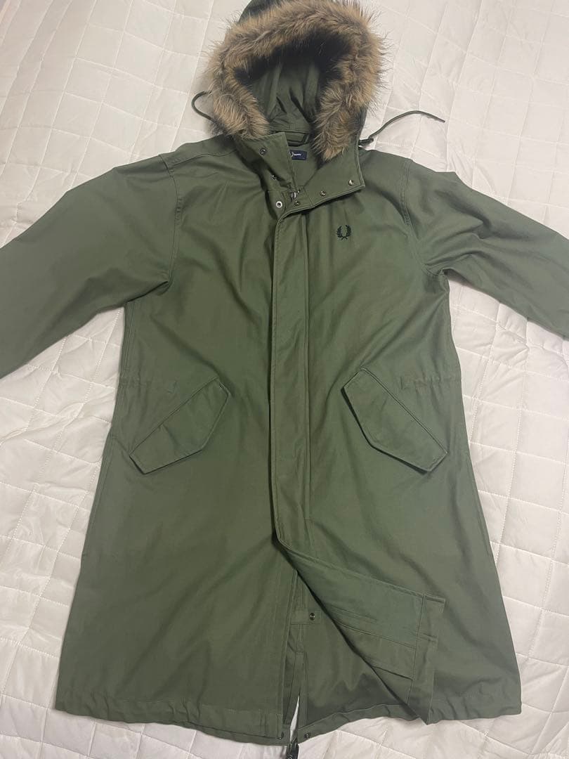 FRED PERRY 3WAY コート インナーダウン、ファー付き