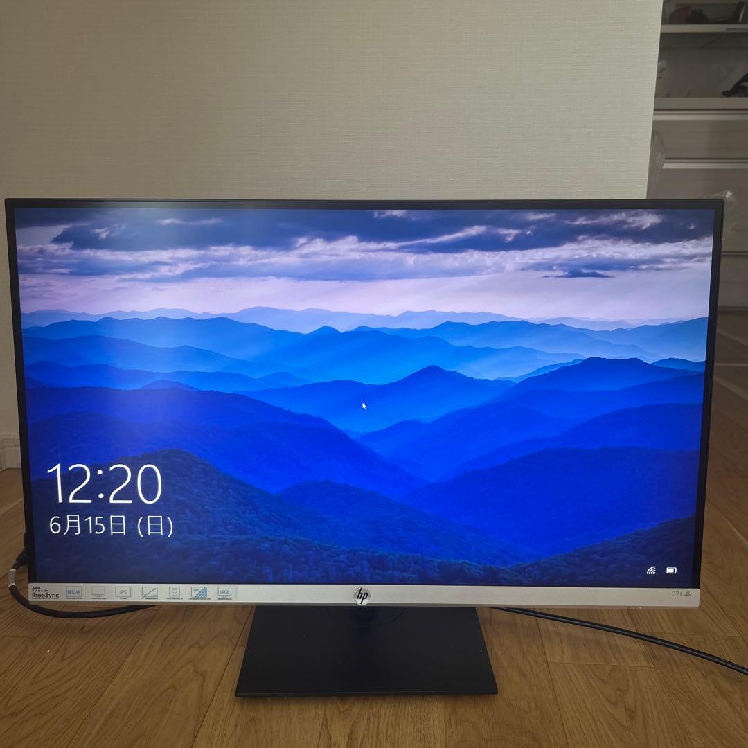 HP 27インチ・4Kモニター⭐︎HP27f 4K⭐︎2021年頃購入　室内使用