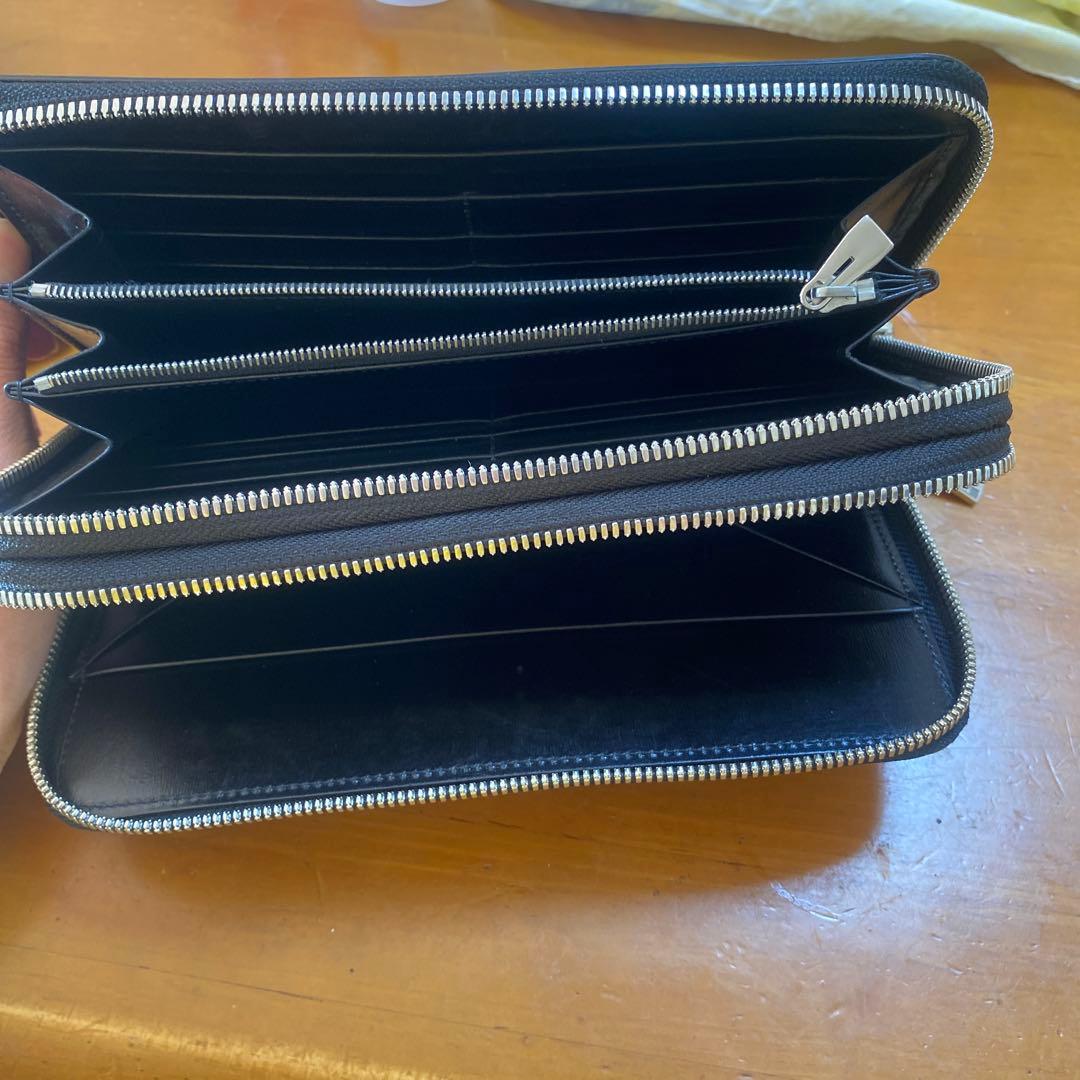 COCOMEISTER 黒 長財布 ダブルジッパー