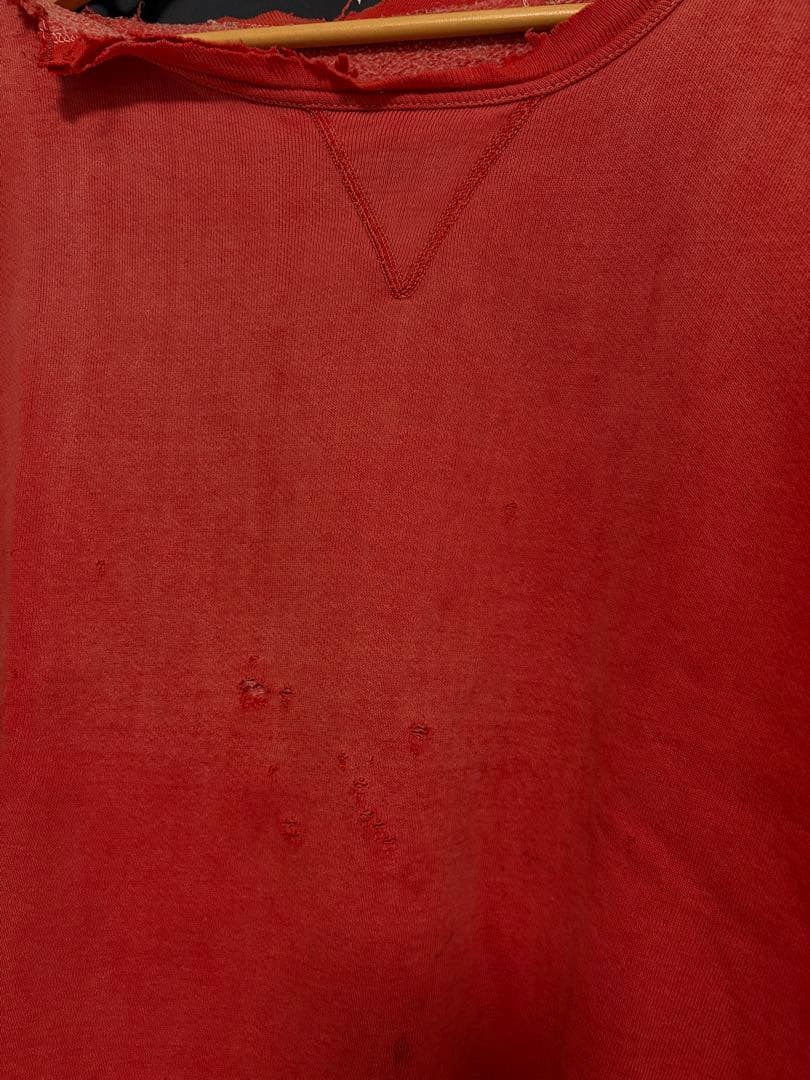 k*0様 ヴィンテージ 50s〜60s 半袖スウェット 前V フェード